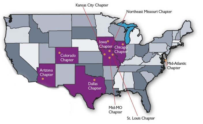 Map Of Alumni Chapter Locations2 Career Center