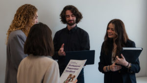 People standing in circle